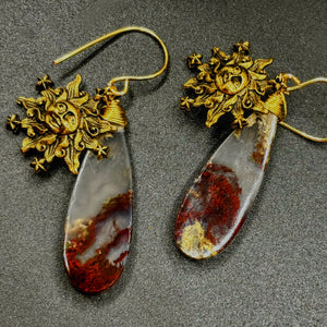 Moss Agate Earrings