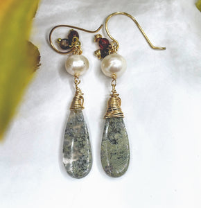 Moss Agate Earrings