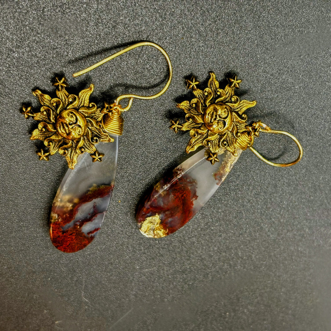 Moss Agate Earrings