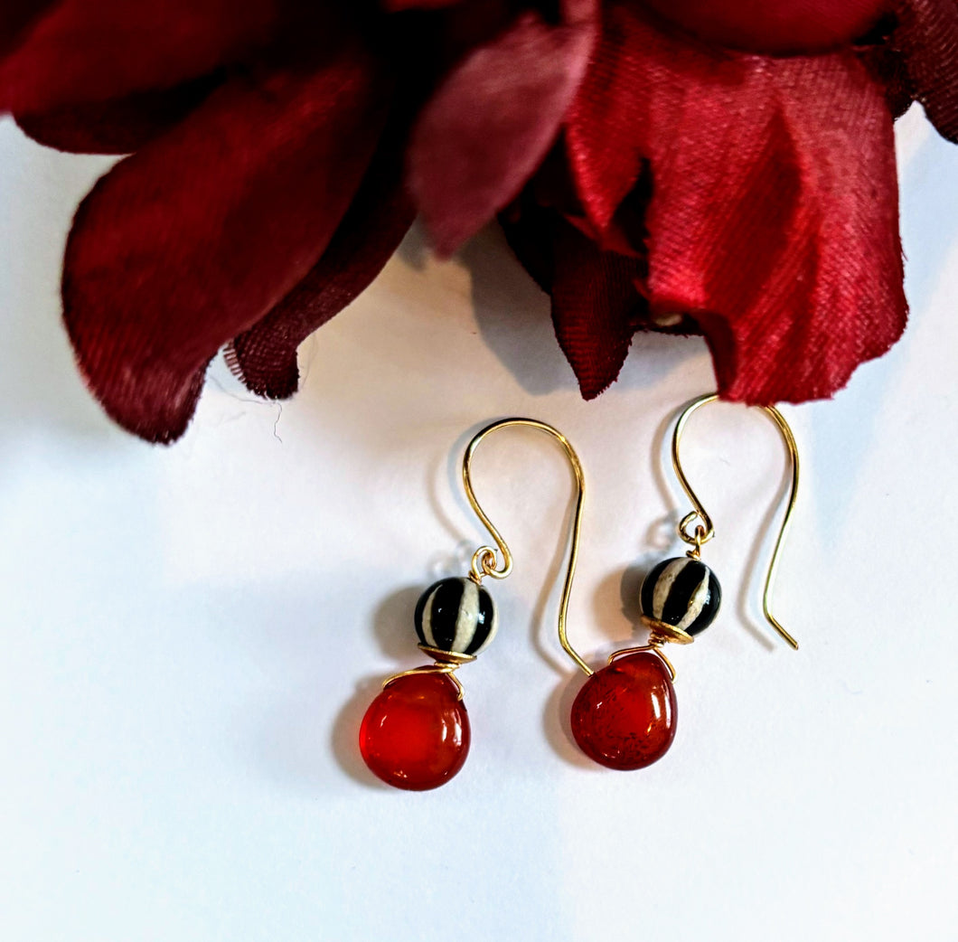 DZI Agate Earrings