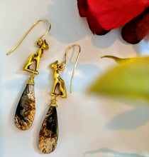 Petrified Palm Wood Earrings