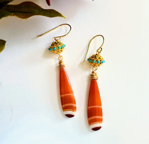 Banded Agate Earrings