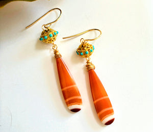 Banded Agate Earrings