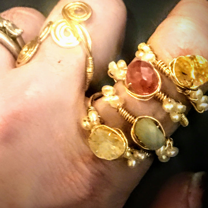 Carnelian Stackable Ring