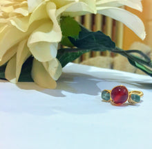 Carnelian and Apatite Ring