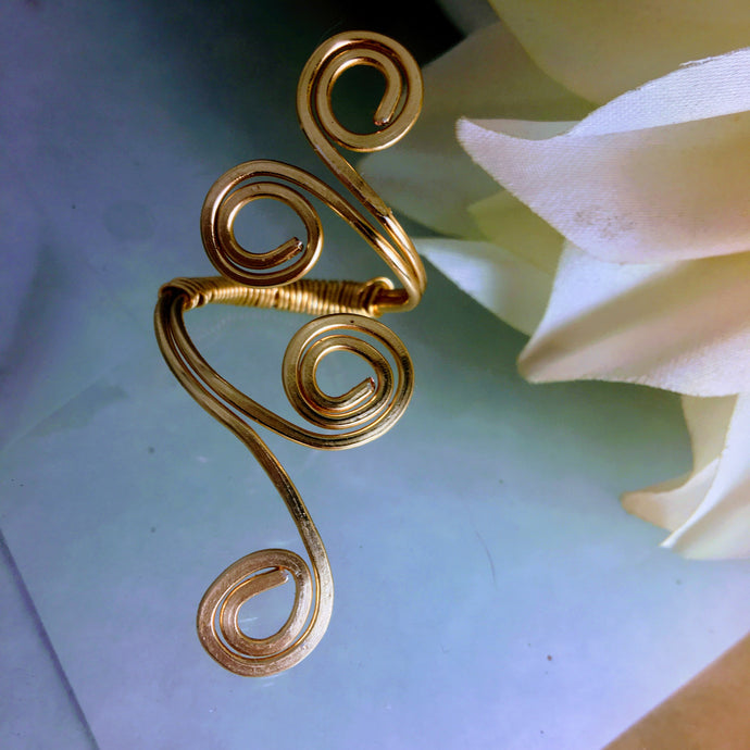 Gypsy Gold Filled Swirl Ring