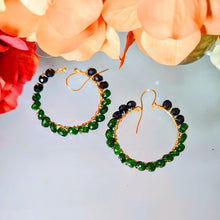 Chrome Diopside Hoops