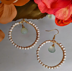 Howlite Hoops