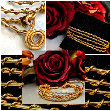 Five Gold Cuff Bracelets