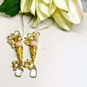 Angel Skin Coral Earrings