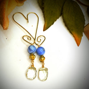 Blue Agate Earrings