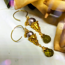 Peridot Briolette Earrings