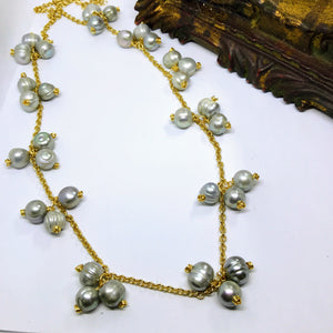 Grey Pearl Necklace